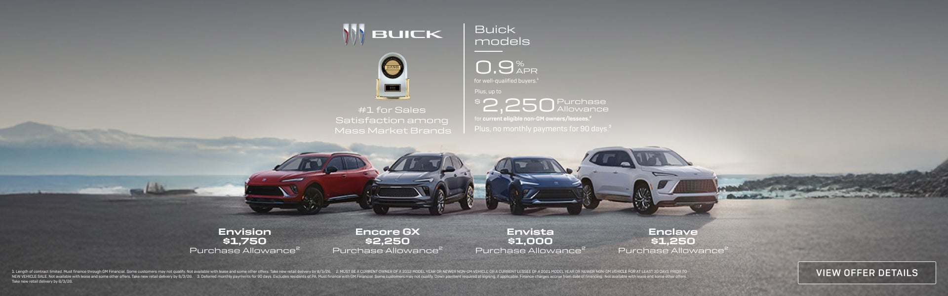 0.9% APR
FOR WELL-QUALIFIED BUYERS.1

Plus, up to $2,250 PURCHASE ALLOWANCE for current eligible ...